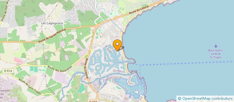 localisation de l'entreprise SCI TOURIM à GRIMAUD