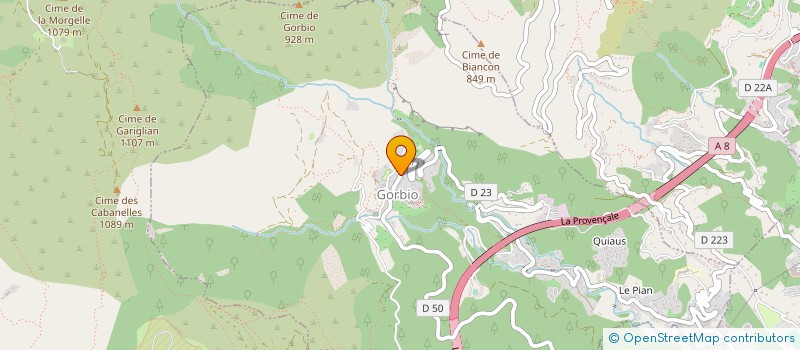 localisation de l'entreprise SCI TOURIX  GORBIO