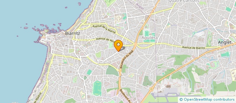 localisation de l'entreprise SCI TOURMALET à BIARRITZ