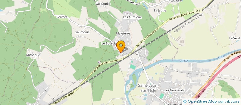 localisation de l'entreprise SCI TOURMALINE à LEGUILLAC DE L AUCHE