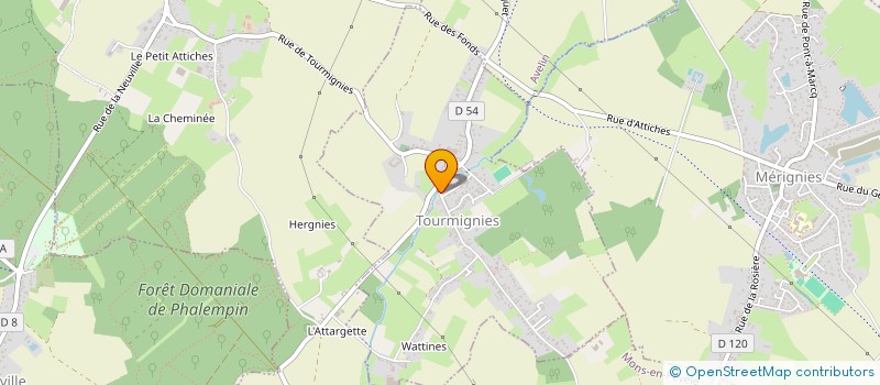 localisation de l'entreprise SCI TOURMINOUS  TOURMIGNIES