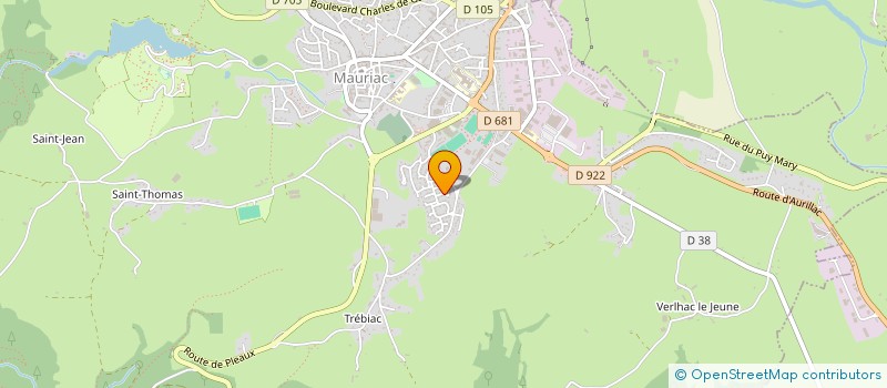localisation de l'entreprise SCI TOURNADRE à MAURIAC