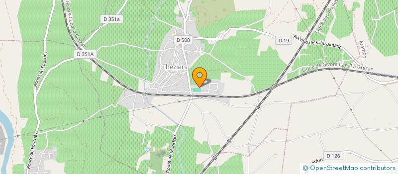 localisation de l'entreprise SCI TOURNAIRE  THEZIERS