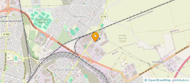 localisation de l'entreprise SCI TOURNAN LOGISTIQUE  BETHENY