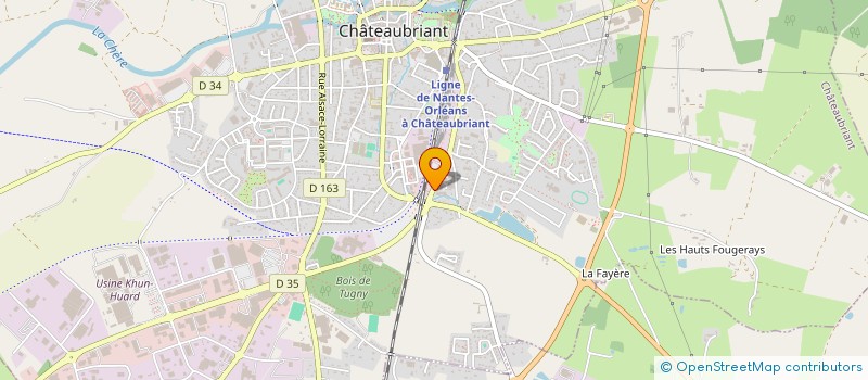 localisation de l'entreprise SCI TOURNEBRIDE  CHATEAUBRIANT