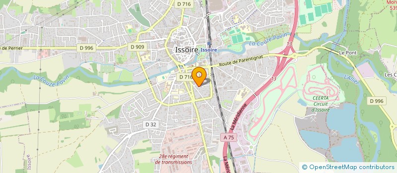 localisation de l'entreprise SCI TOURNEMIRE  ISSOIRE