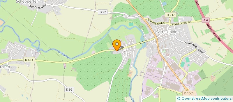 localisation de l'entreprise SCI TOURNESOL  SARRE-UNION