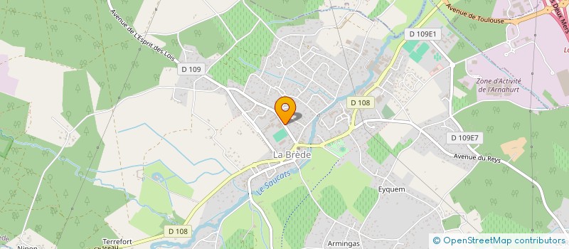 localisation de l'entreprise SCI TOURNESOL  LA BREDE