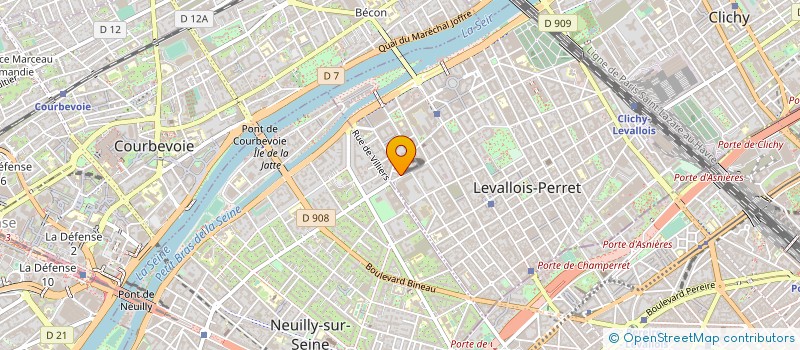localisation de l'entreprise SCI TOURNESOL à LEVALLOIS-PERRET