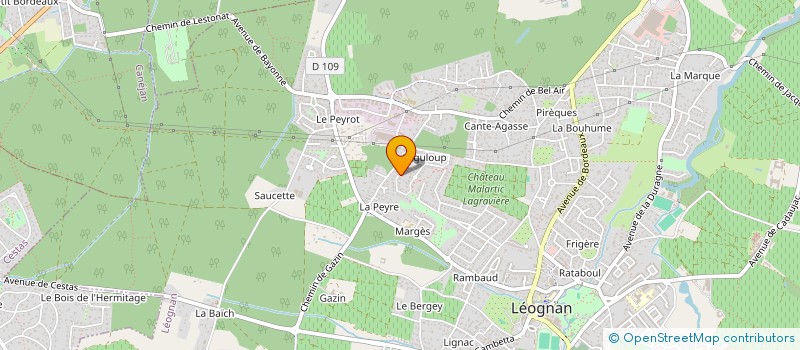 localisation de l'entreprise SCI TOURNESOL  LEOGNAN