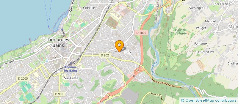 localisation de l'entreprise SCI TOURNIER IMMOBILIER DES LANDES à THONON-LES-BAINS