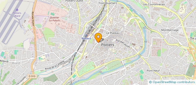 localisation de l'entreprise SCI TOURNIQUET 3 RUE VICTOR HUGO  POITIERS