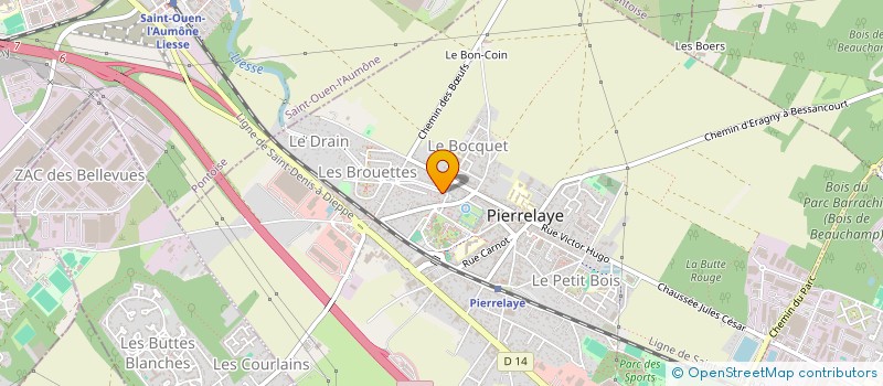 localisation de l'entreprise SCI TOURNY  PIERRELAYE