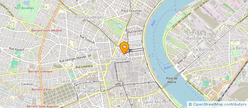 localisation de l'entreprise SCI TOURNY MILAU  BORDEAUX