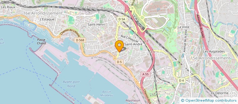 localisation de l'entreprise SCI TOURROLIER-BRISOU à MARSEILLE