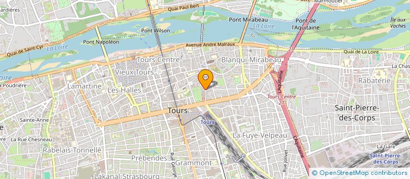 localisation de l'entreprise SCI TOURS A TABLE  TOURS