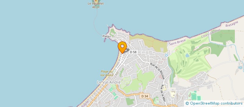 localisation de l'entreprise SCI TOURS ET VAL  PLENEUF-VAL-ANDRE