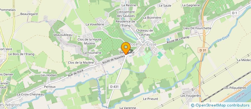 localisation de l'entreprise SCI TOURS IMMO INVESTISSEMENTS  POCE-SUR-CISSE