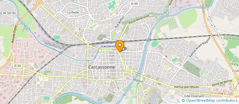 localisation de l'entreprise SCI TOURTEL à CARCASSONNE