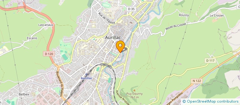 localisation de l'entreprise SCI TOURTOULOU à AURILLAC