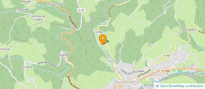 localisation de l'entreprise SCI TOUS ENSEMBLE  BOURG-ARGENTAL