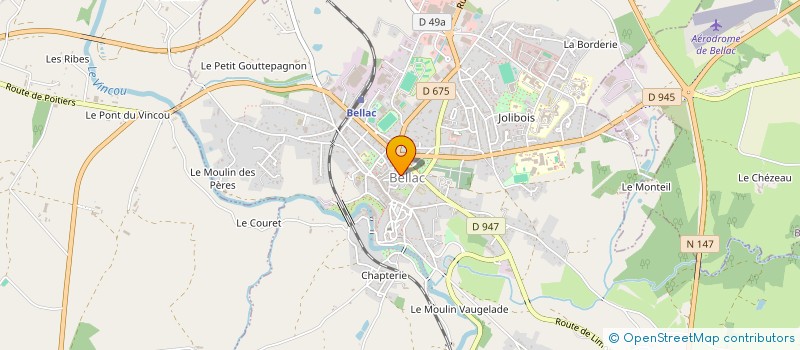 localisation de l'entreprise SCI TOUS VENTS à BELLAC