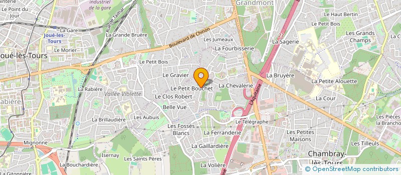 localisation de l'entreprise SCI TOUSSAINT  LE BOUSCAT