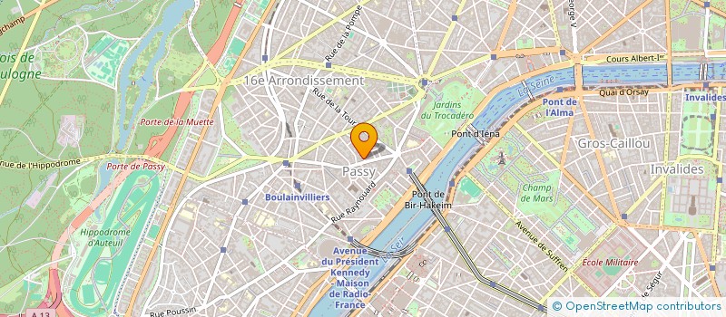 localisation de l'entreprise SCI TOUSSAINT  PARIS