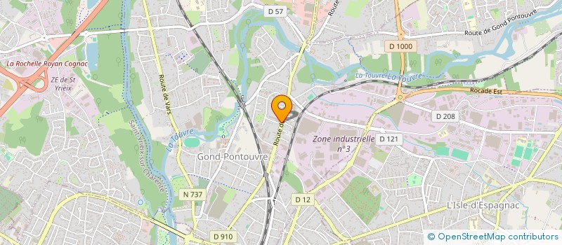 localisation de l'entreprise SCI TOUSSAINTS  GOND-PONTOUVRE