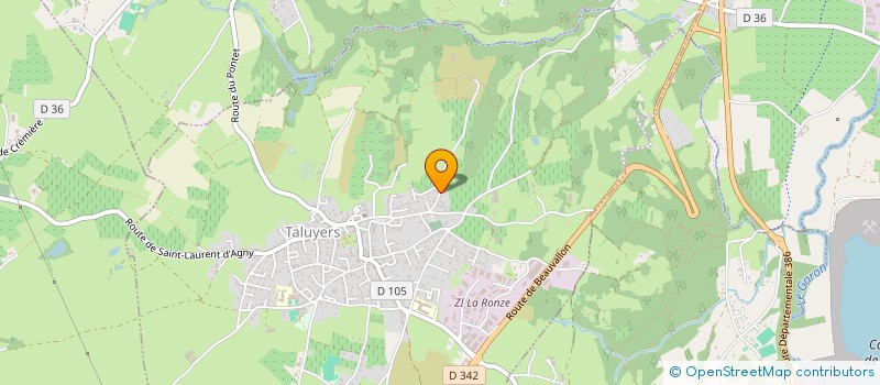 localisation de l'entreprise SCI TOUT EN BOIS  TALUYERS