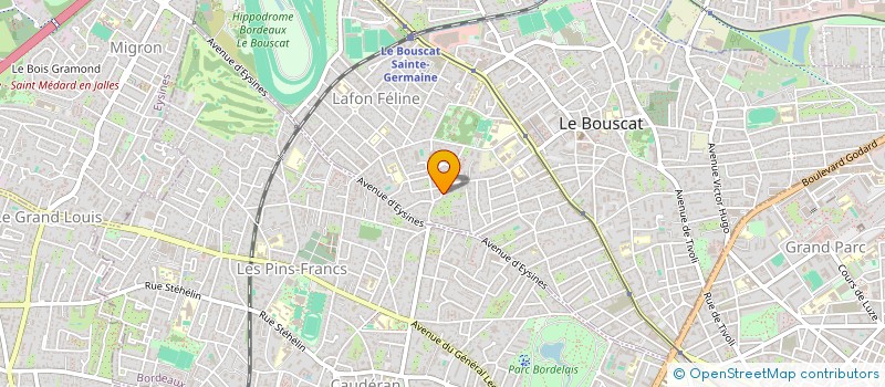 localisation de l'entreprise SCI TOUT SCHUSS  LE BOUSCAT