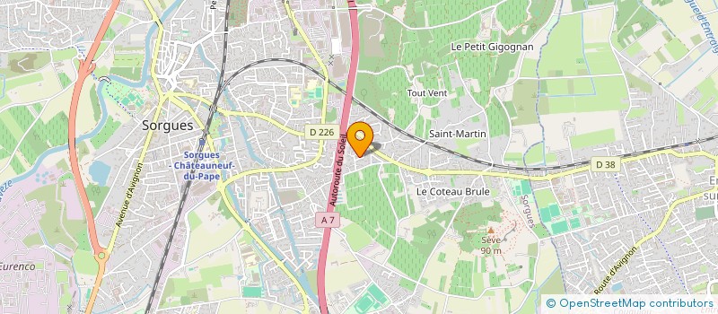 localisation de l'entreprise SCI TOUT VENT  SORGUES