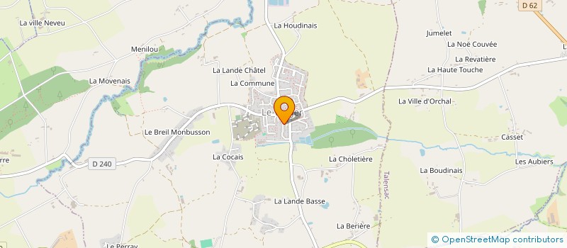 localisation de l'entreprise SCI TOUTAIN  LE VERGER