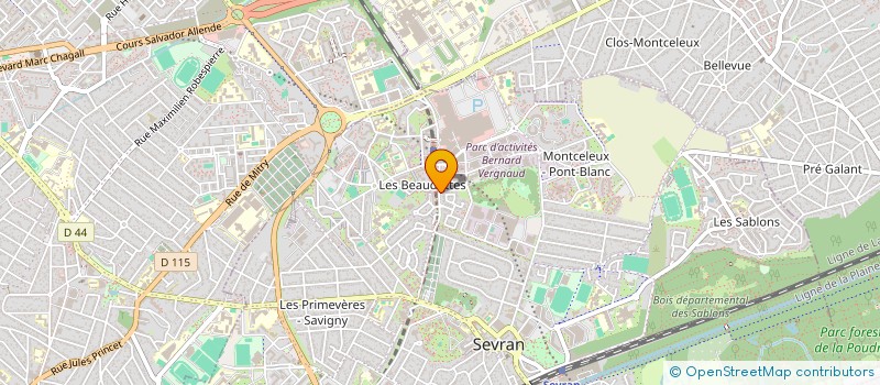 localisation de l'entreprise SCI TOUTAIN LABASQUE à SEVRAN