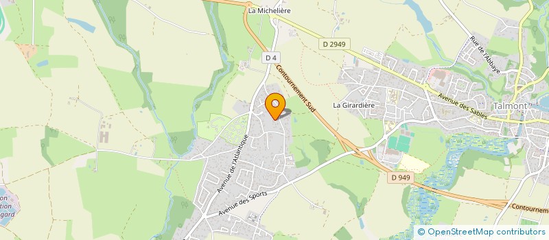 localisation de l'entreprise SCI TOUTANOU  TALMONT-SAINT-HILAIRE