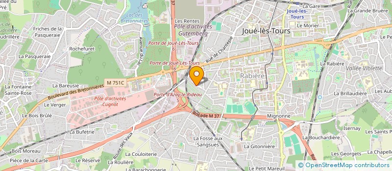 localisation de l'entreprise SCI TOUTI  JOUE-LES-TOURS