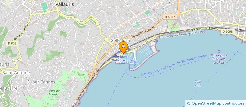 localisation de l'entreprise SCI TOUTOUNE  VALLAURIS