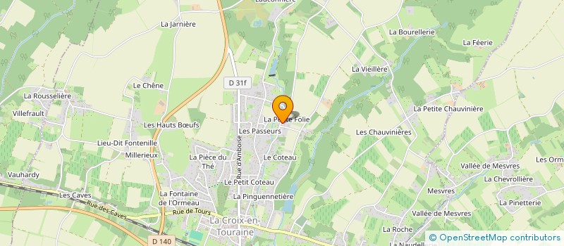 localisation de l'entreprise SCI TOUZALIN à LA CROIX-EN-TOURAINE