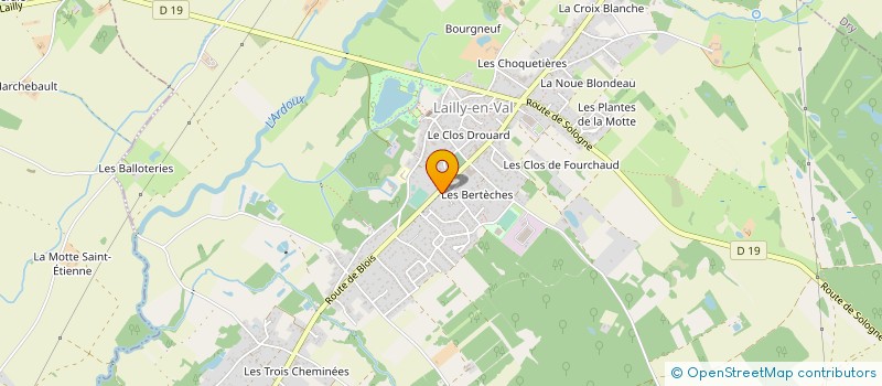 localisation de l'entreprise SCI TOUZE à LAILLY-EN-VAL