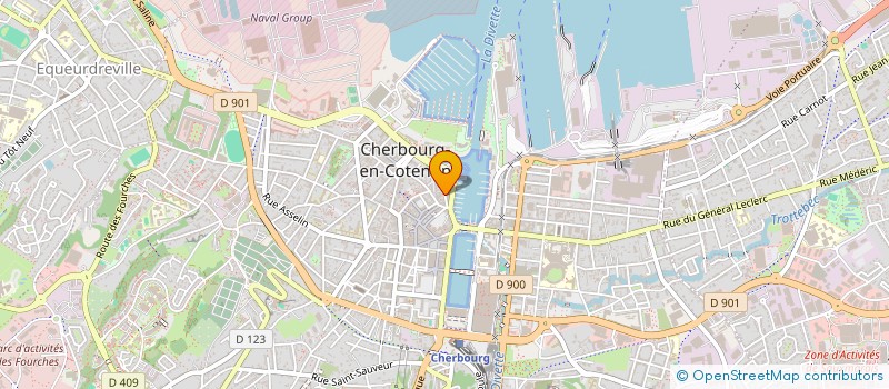localisation de l'entreprise SCI TOUZEIL - LEMARCHAND à CHERBOURG-EN-COTENTIN