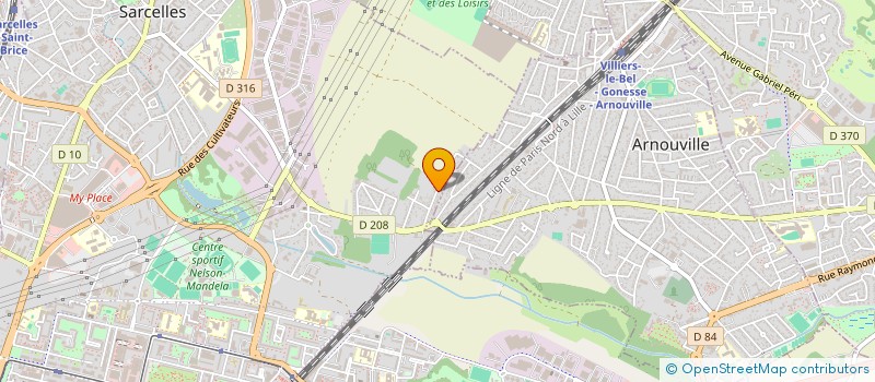 localisation de l'entreprise SCI TOUZELIN à SARCELLES