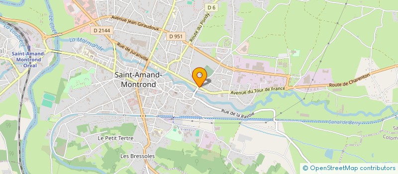 localisation de l'entreprise SCI TOUZELLES  SAINT-AMAND-MONTROND