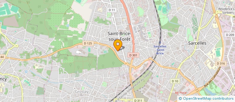 localisation de l'entreprise SCI TOVA à SAINT-BRICE-SOUS-FORET