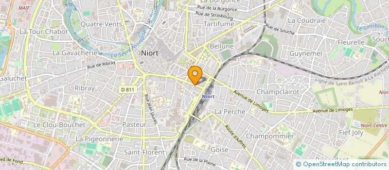 localisation de l'entreprise SCI TOVALEX  NIORT
