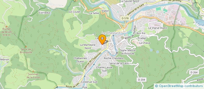 localisation de l'entreprise SCI TOWER  LE CHEYLARD