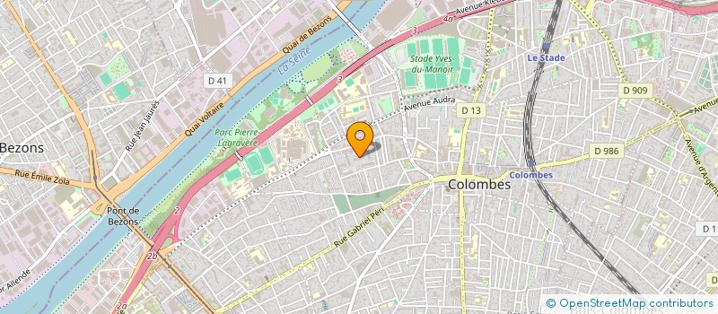 localisation de l'entreprise SCI TOYEYE à COLOMBES