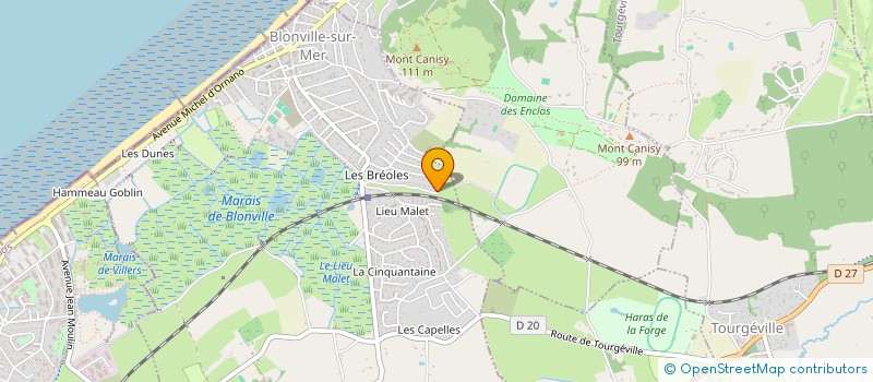 localisation de l'entreprise SCI TP FAMILY à BLONVILLE-SUR-MER
