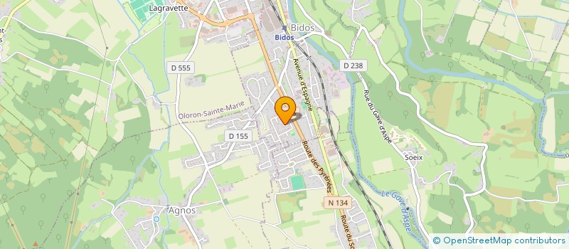 localisation de l'entreprise SCI TP IMMO  BIDOS