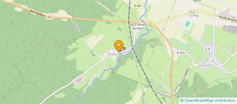 localisation de l'entreprise SCI TPFD  CHAMPAGNOLE