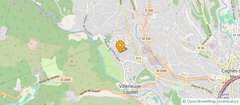 localisation de l'entreprise SCI TPG à VILLENEUVE-LOUBET
